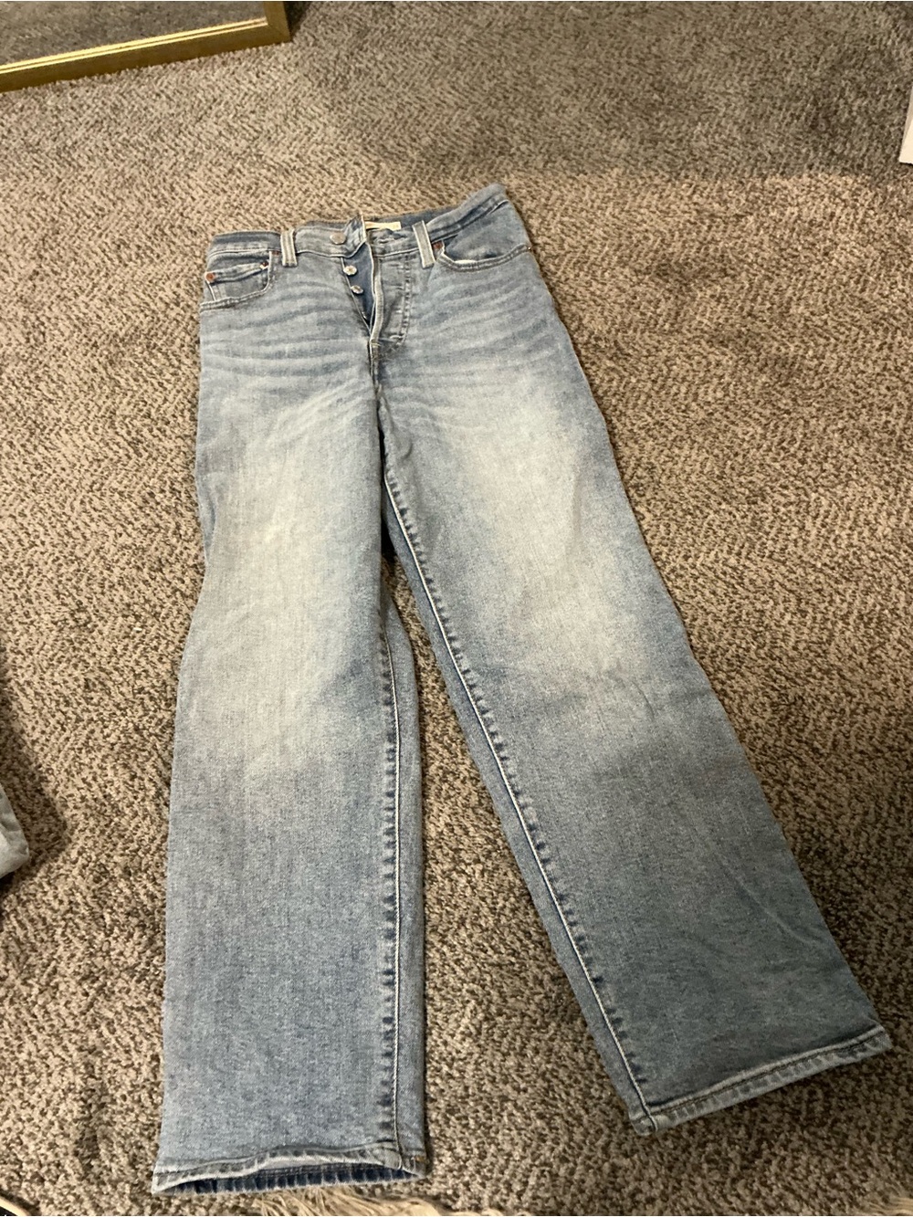 Levi's Light Blue Wide Leg Jeans